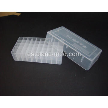 Caja de plástico Cryovial Tube 50well